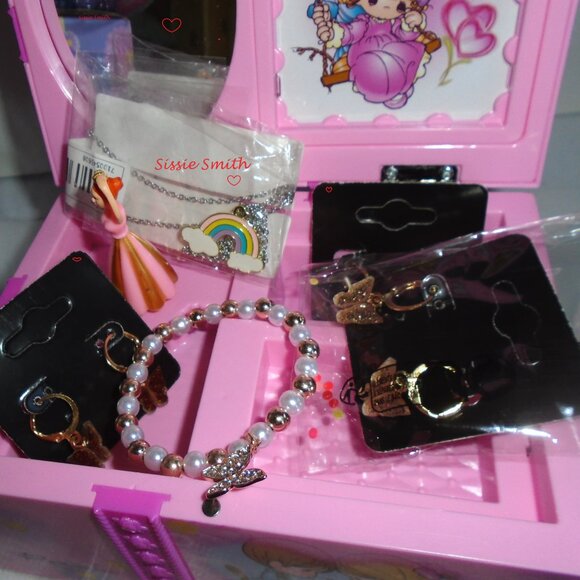 π©° Pink Ballerina Childs Musical Jewelry Box π©° - Picture 3 of 16